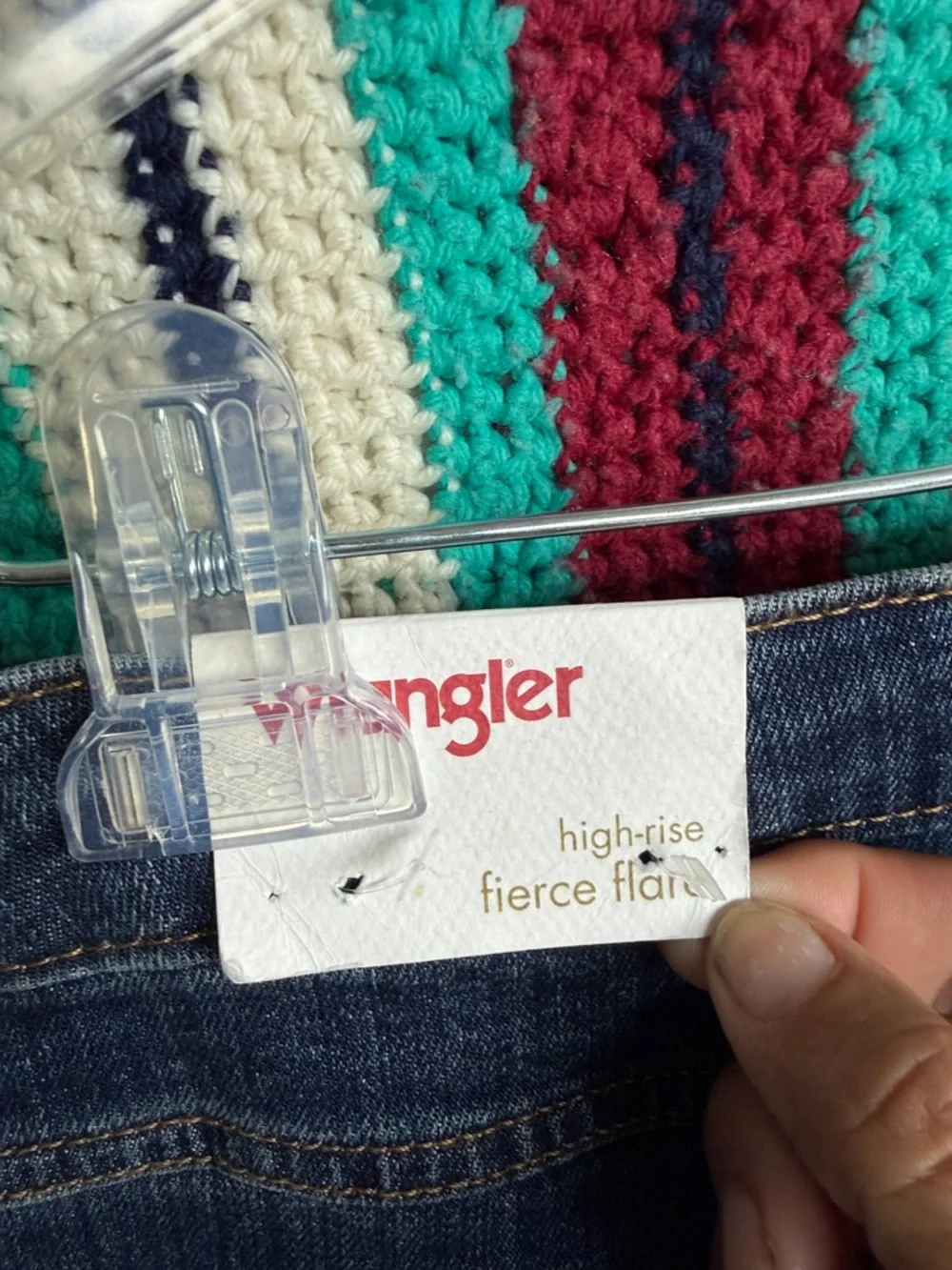 Women’s High rise Flare Wrangler jeans, sz 14, 32x32